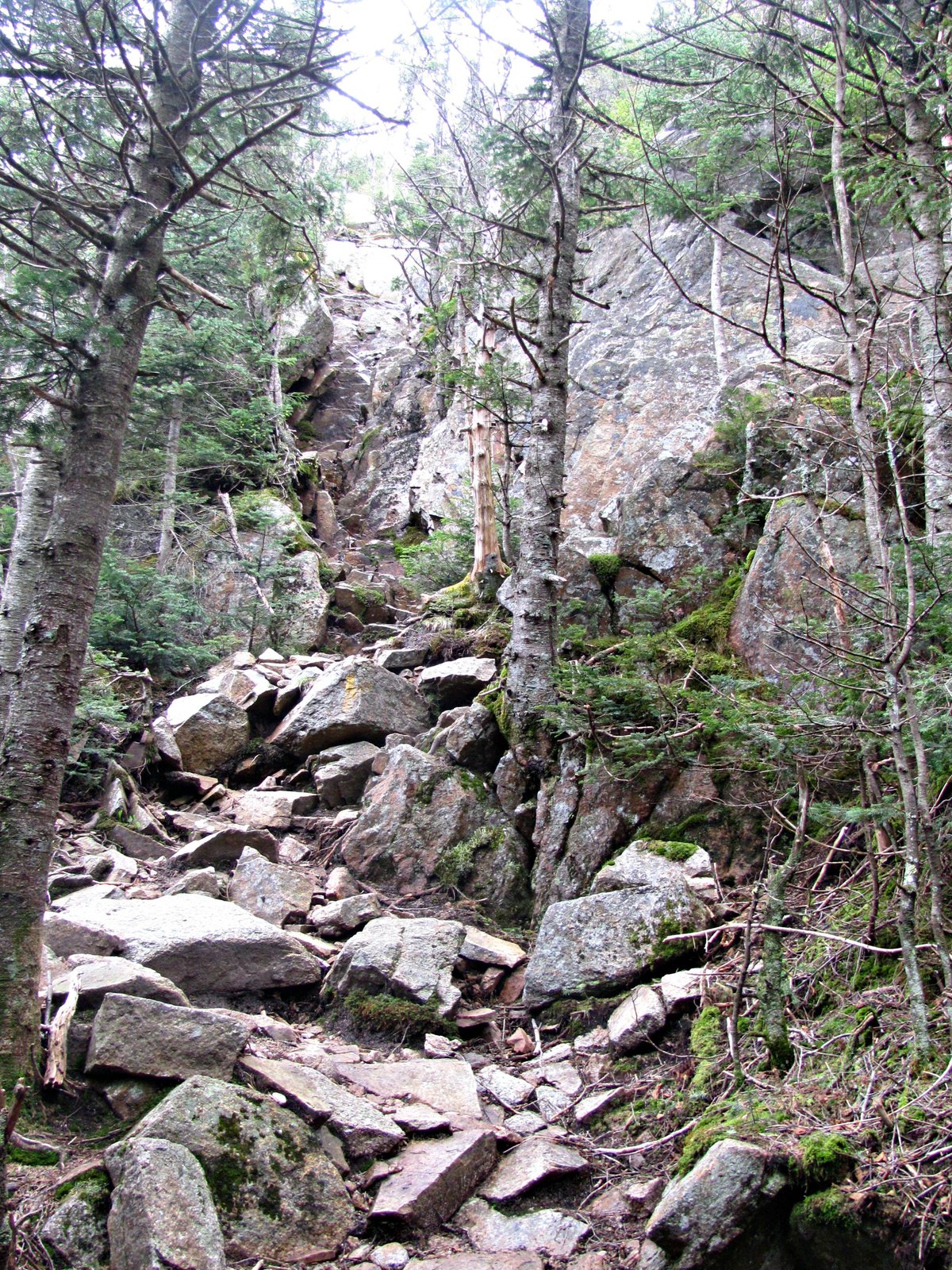 Approaching the chimney